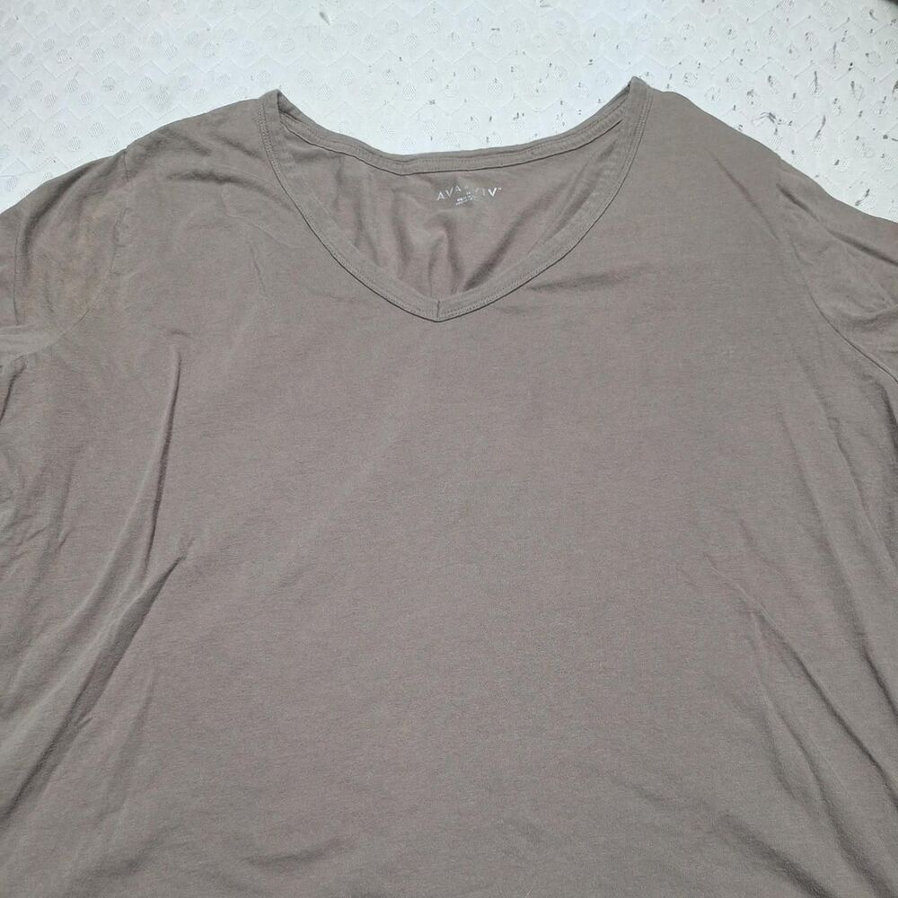 Ava-viv‎ Women's Brown and Tan Shirt